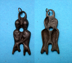 Avar/Steppe Nomads "Adam and Eve" Pendant, c. 8th-13th Cent AD Avar/Steppe Nomads "Adam and Eve" Pendant, c. 8th-13th Cent AD